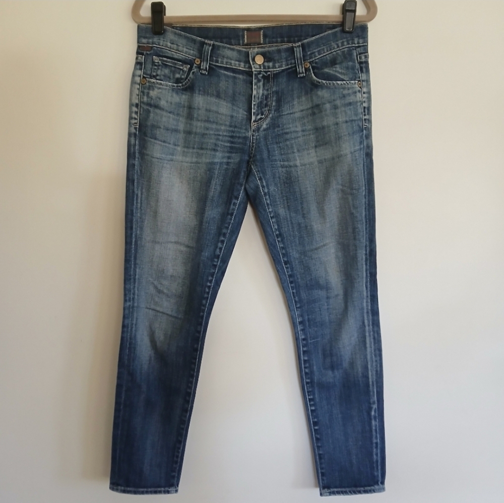 CITIZENS OF HUMANITY PHANTOM CROPPED SKINNY LEG JEANS SIZE 29 - Picture 2 of 8